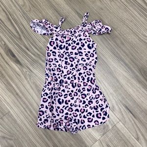 Girls 2T Cheetah Print Romper